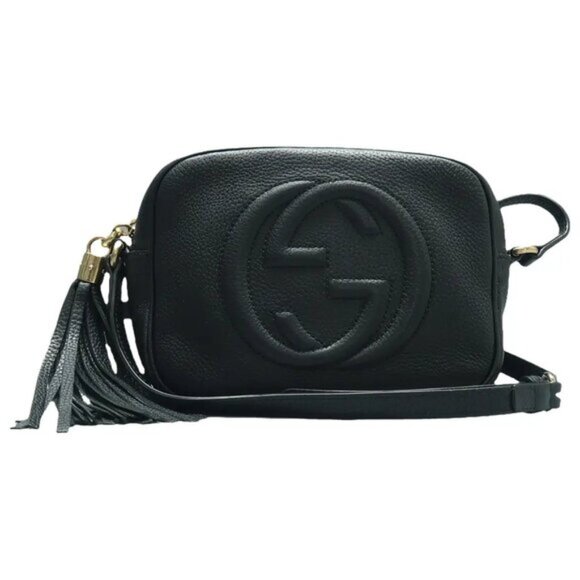 GUCCI Soho Black Leather Shoulder Bag 635-073125 - Main Image